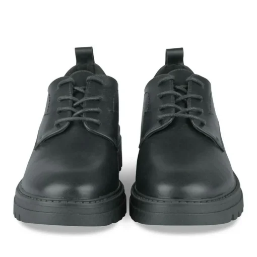 Derbies NOIR Femme Motif Uni Lacets
