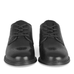 Derbies NOIR Femme Motif Uni A Enfiler