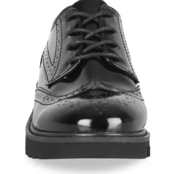 Derbies NOIR Femme Motif Uni Lacets