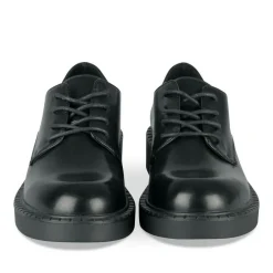 Derbies NOIR Femme Motif Uni Lacets