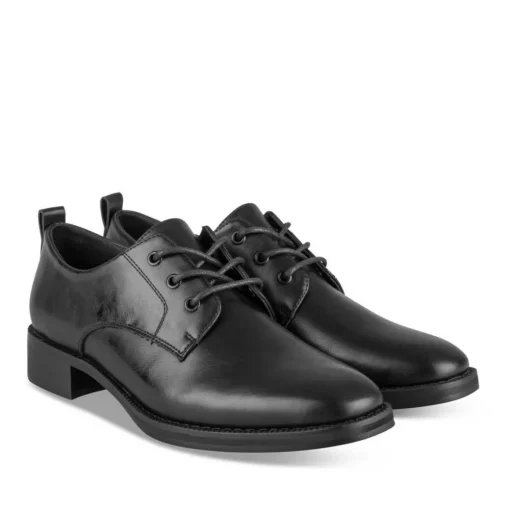 Derbies NOIR Femme Motif Uni Lacets