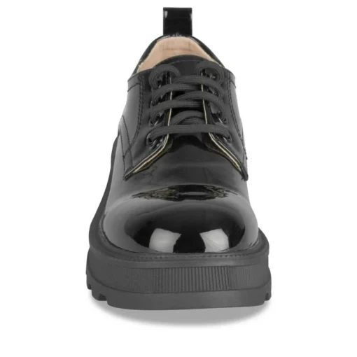 Derbies NOIR Femme Motif Uni Lacets