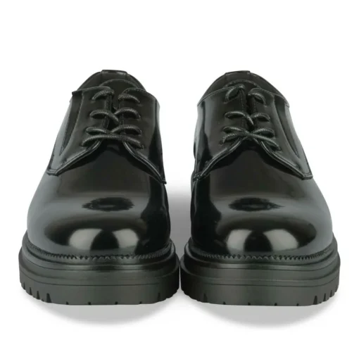 Derbies NOIR Femme Motif Uni Lacets