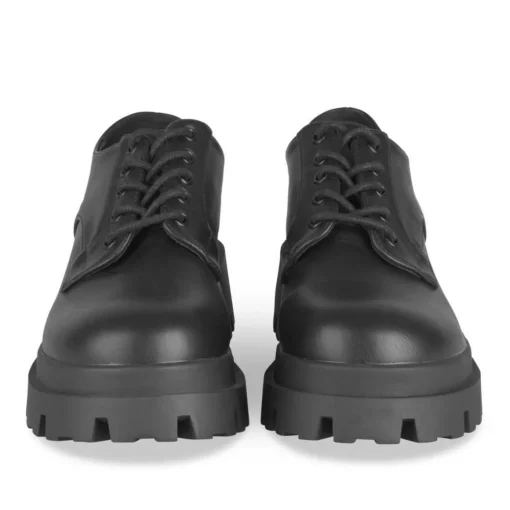 Derbies NOIR Femme Motif Uni Lacets