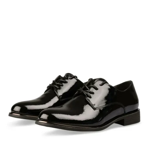 Derbies NOIR Femme Motif Uni Lacets