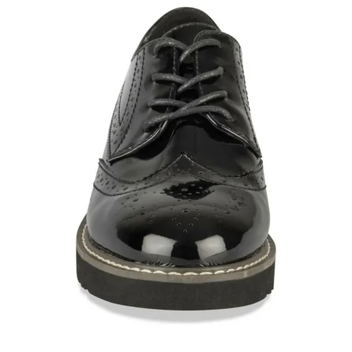 Derbies NOIR Femme Motif Uni Lacets