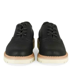 Derbies NOIR Femme Motif Uni Lacets