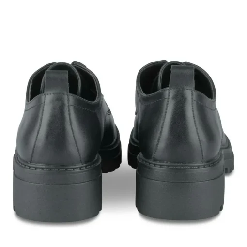 Derbies NOIR Femme Motif Uni Lacets