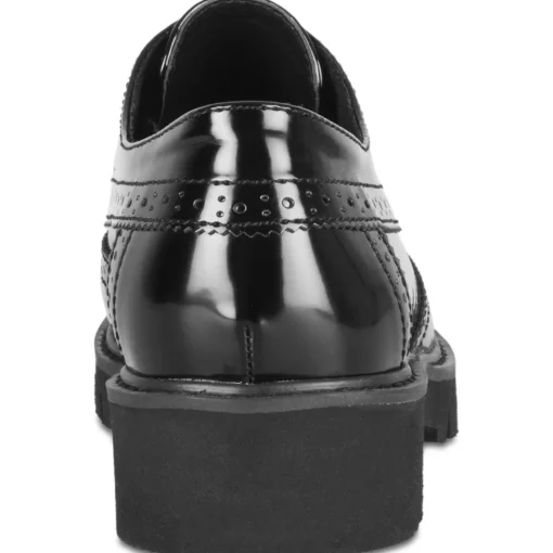 Derbies NOIR Femme Motif Uni Lacets