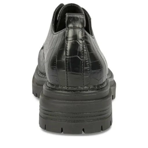 Derbies NOIR Femme Motif Animal