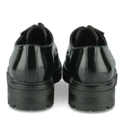 Derbies NOIR Femme Motif Uni Lacets