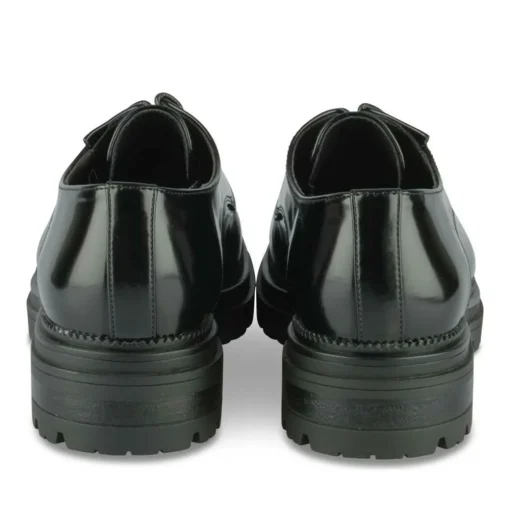 Derbies NOIR Femme Motif Uni Lacets