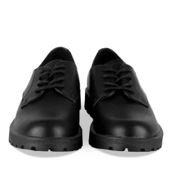 Derbies NOIR Femme Motif Uni Lacets