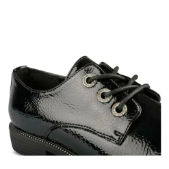 Derbies NOIR Femme Motif Uni Lacets