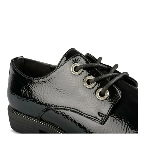 Derbies NOIR Femme Motif Uni Lacets