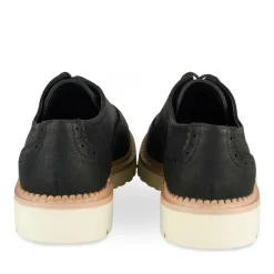 Derbies NOIR Femme Motif Uni Lacets