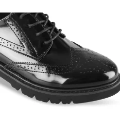 Derbies NOIR Femme Motif Uni Lacets