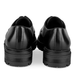 Derbies NOIR Femme Motif Uni Lacets