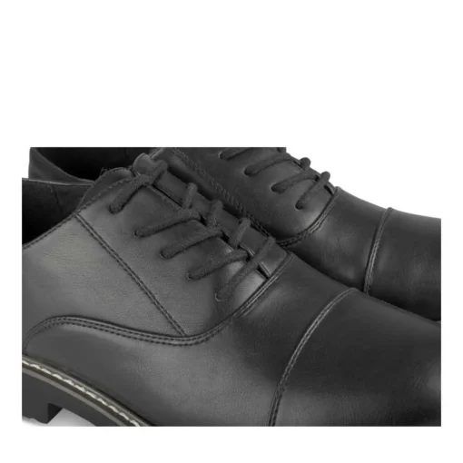 Derbies NOIR Femme Motif Uni Lacets