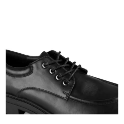 Derbies NOIR Femme Motif Uni Lacets