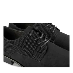Derbies NOIR Femme Motif Carreaux Lacets