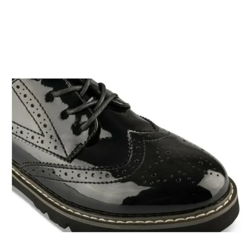 Derbies NOIR Femme Motif Uni Lacets