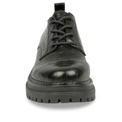 Derbies NOIR Femme Motif Animal