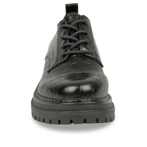 Derbies NOIR Femme Motif Animal