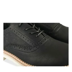 Derbies NOIR Femme Motif Uni Lacets