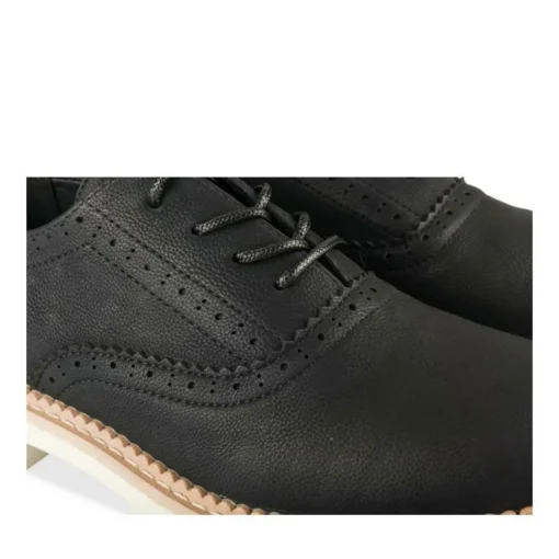 Derbies NOIR Femme Motif Uni Lacets