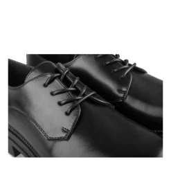 Derbies NOIR Femme Motif Uni Lacets