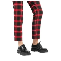 Derbies NOIR Femme Motif Animal