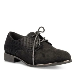 Derbies NOIR Fille Elastique
