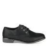 Derbies NOIR Fille Motif Uni Lacets