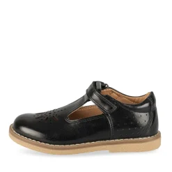 Derbies NOIR Fille Motif Uni Scratch