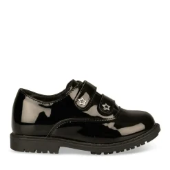 Derbies NOIR Fille Motif Uni Scratch