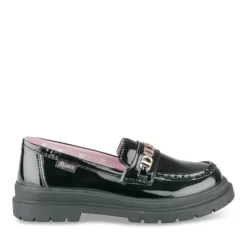 Derbies NOIR Fille Motif Chaîne A Enfiler