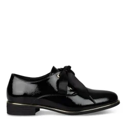 Derbies NOIR Fille Motif Uni Lacets