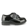 Derbies NOIR Fille Motif Vernis Scratch