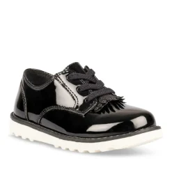Derbies NOIR Fille Motif Uni Elastique