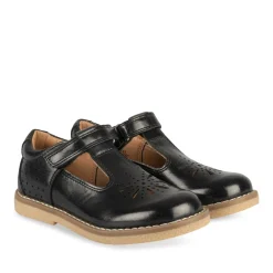 Derbies NOIR Fille Motif Uni Scratch