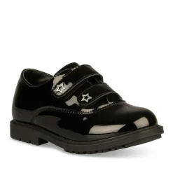 Derbies NOIR Fille Motif Uni Scratch