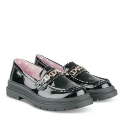 Derbies NOIR Fille Motif Chaîne A Enfiler