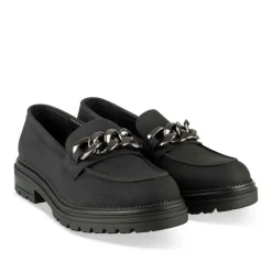 Derbies NOIR Fille Motif Chaîne A Enfiler