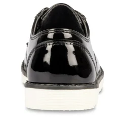 Derbies NOIR Fille Motif Uni Elastique