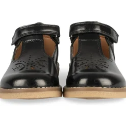 Derbies NOIR Fille Motif Uni Scratch