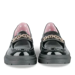 Derbies NOIR Fille Motif Chaîne A Enfiler