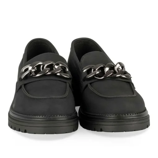 Derbies NOIR Fille Motif Chaîne A Enfiler