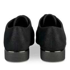 Derbies NOIR Fille Motif Uni Lacets