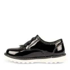 Derbies NOIR Fille Motif Uni Elastique